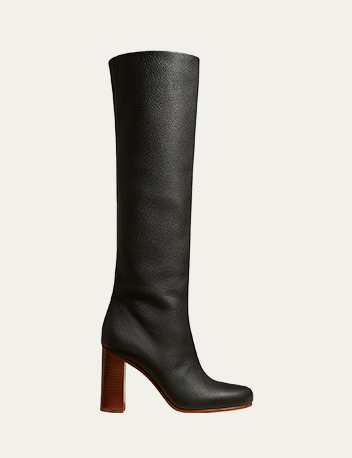 Khaite - Willow Leather Knee Boots