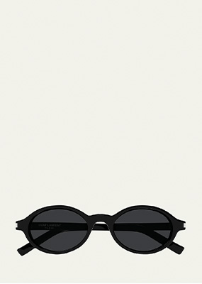 Saint Laurent - Jeanne Round Acetate Sunglasses