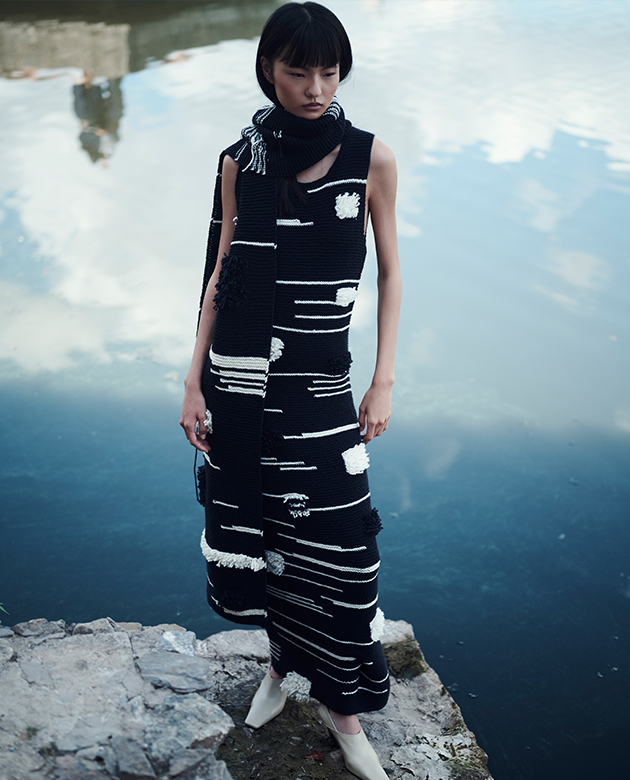Model wears Zankov Fall '24'