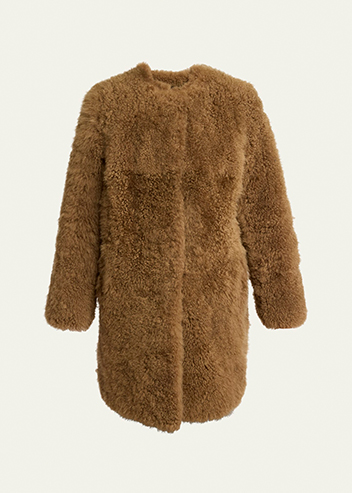 YVES SALOMON - Curly Shearling Coat