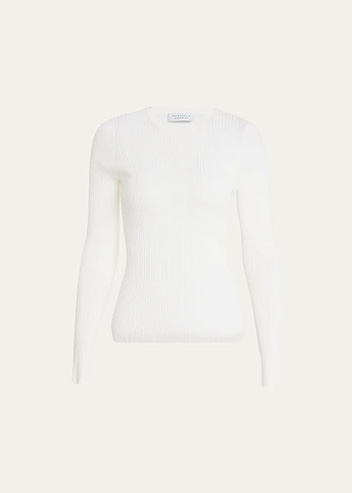 GABRIELA HEARST - Browning Cashmere Ribbed Top