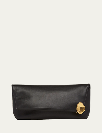 Jil Sander - Jewel Pochette Leather Clutch Bag