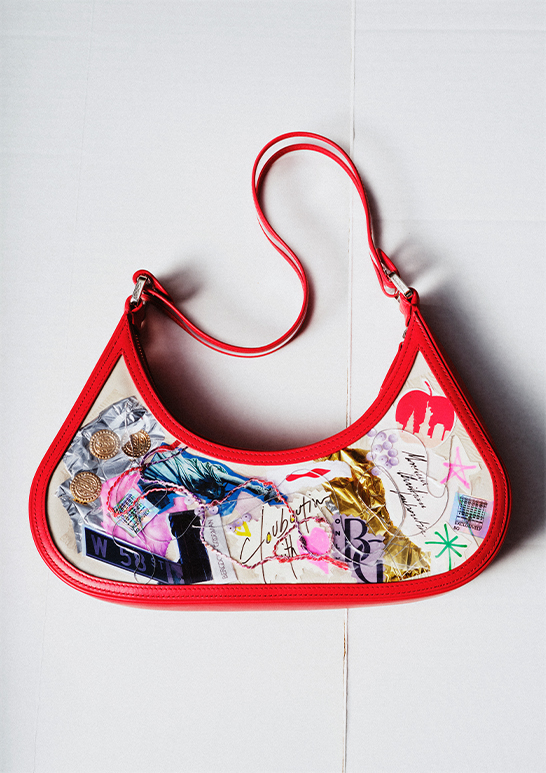CHRISTIAN LOUBOUTIN - Bambi Trash NYC Collage Printed Shoulder Bag
