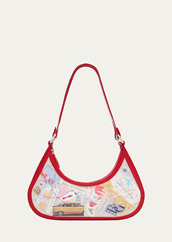 CHRISTIAN LOUBOUTIN - Bambi Trash NYC Collage Printed Shoulder Bag