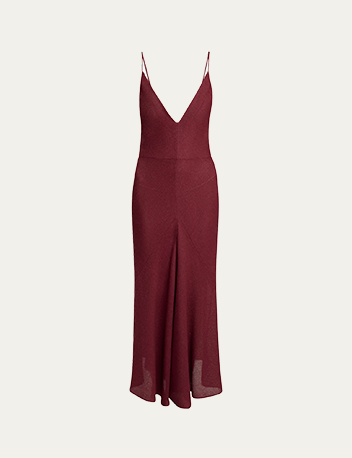 Gabriela Hearst - Brigita Backless Fluted Alpaca Slip Dress