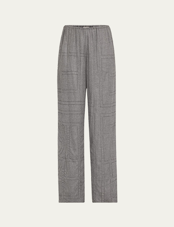 Toteme - Monogram Flannel Pajama Bottoms