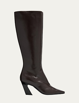 Bottega Veneta - Lewis Calfskin Leather Knee Boots