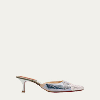 Christian Louboutin - Arte Povera Trash Suede Red Sole Mules
