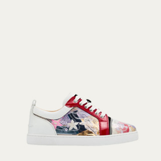 Christian Louboutin - Fun Louis Junior Leather Trash Low-Top Sneakers