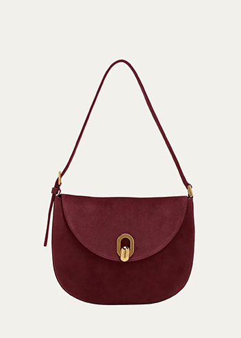 SAVETTE - The Tondo Suede Hobo Bag