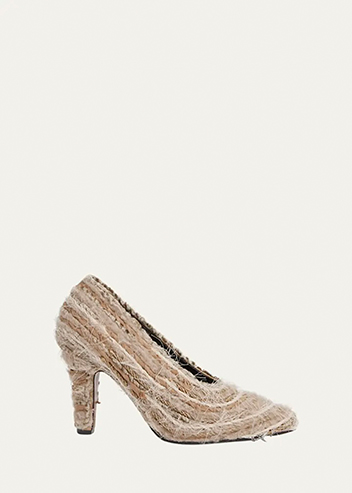 The Row - Prudens Fuzzy Fabric Pumps