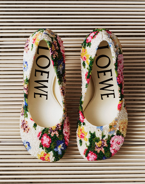 Loewe - Toy Floral Beaded Pumps