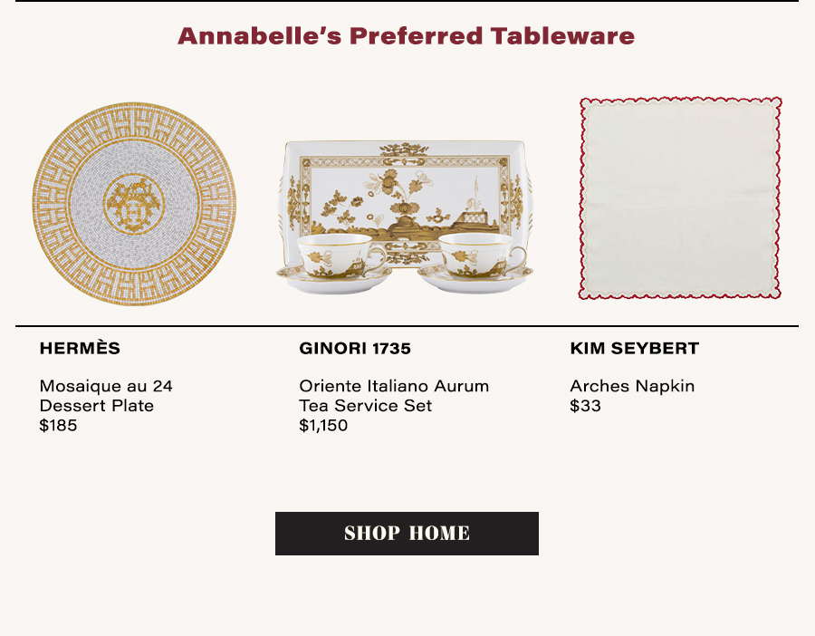 Annabelle's Preferred Tableware - Shop Home