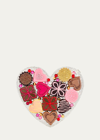 Judith Leiber Couture - Heart Chocolate Box Minaudiere