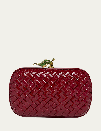 Bottega Veneta - Apple Knot Patent Leather Clutch Bag
