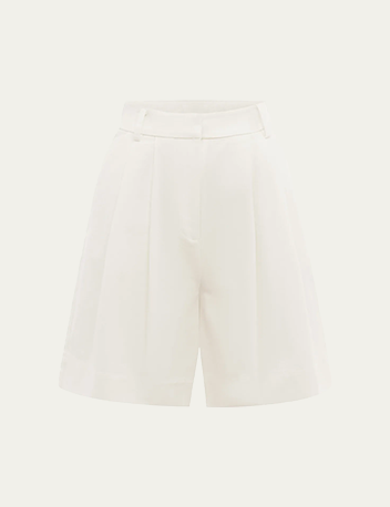 Posse - Wesley Cotton Pleated Shorts