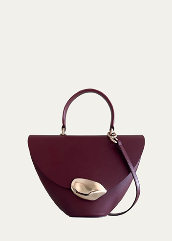ESHA SONI - Orb Flap Leather Top-Handle Bag