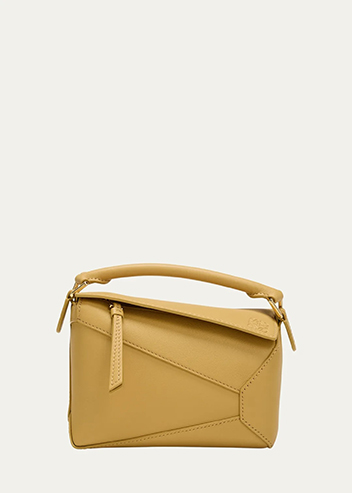 Loewe - x Paula’s Ibiza Puzzle Edge Mini Top-Handle Bag in Leather