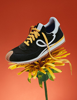 Loewe - Flow Suede Retro Runner Sneakers