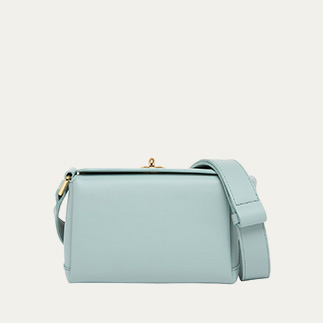 Plan C - Mini Turn-Lock Leather Shoulder Bag