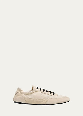 Prada - Low-Top Suede Sneakers