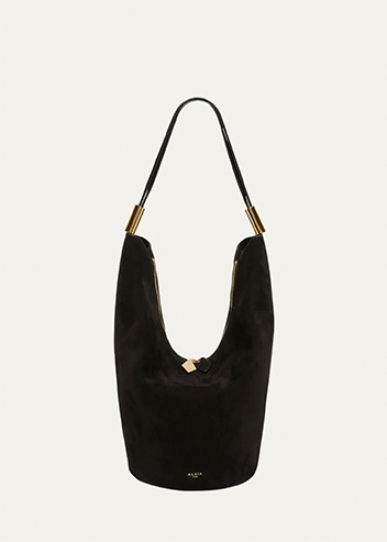 Alaïa - Shape Medium Bucket Bag in Suede and Leather 