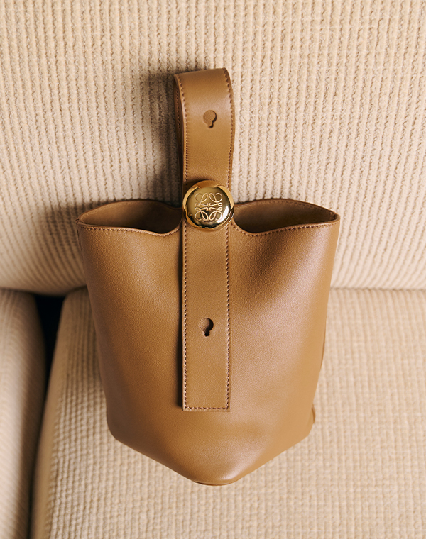Loewe - Anagram Pebble Leather Bucket Bag