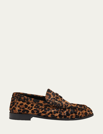 Saint Laurent - Le Loafer Leopard Mocassin