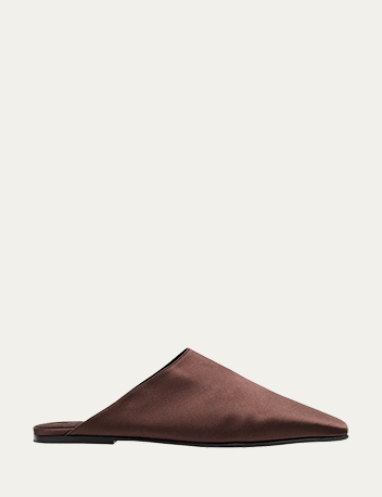 Loro Piana - Alba Satin Ballerina Mules