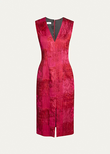 Dries Van Noten - Delina Patchwork Crinkle Dress