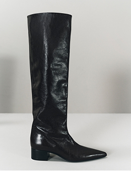 Khaite - Andee Leather Knee Boots