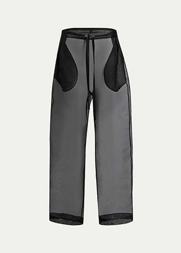 Khaite - Trenton Drawstring Sheer Pants