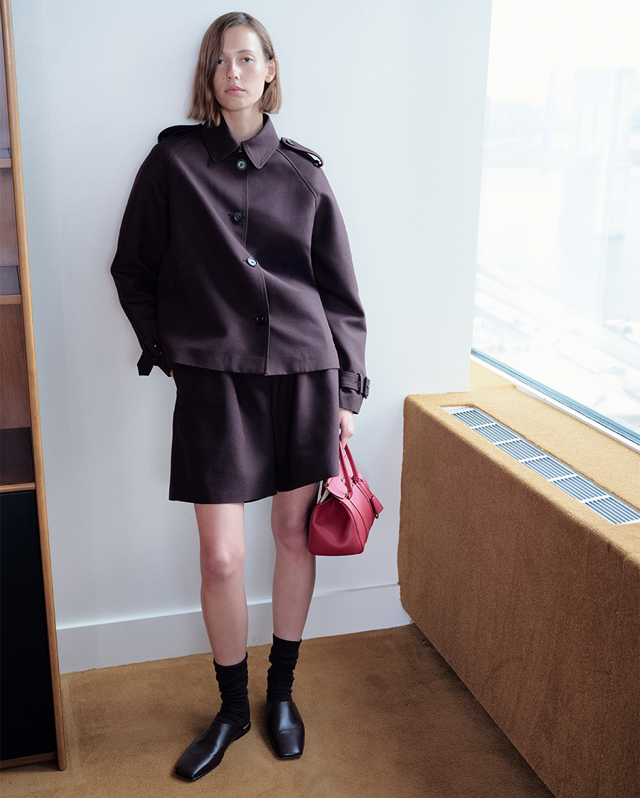Model wears Loro Piana