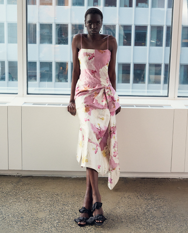 Model wears Victoria Beckham
