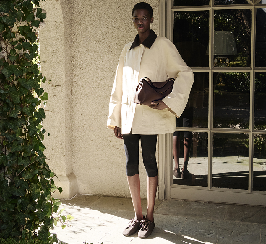 Model wears Toteme - Oversized Summer Country Jacke