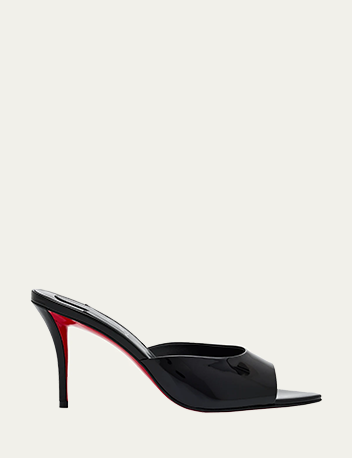 Christian Louboutin - Miss Z Patent Red Sole Mule Sandals