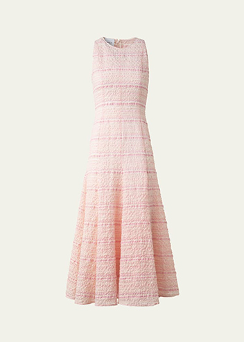 Akris punto - Sleeveless Tweed Organzino Midi Dress