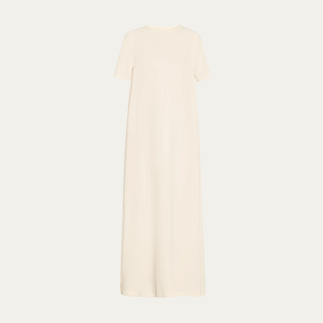 Brioni - Long Silk T-Shirt Dress