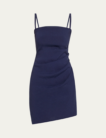Anemos - The Nadege Asymmetric Pleated Mini Dress