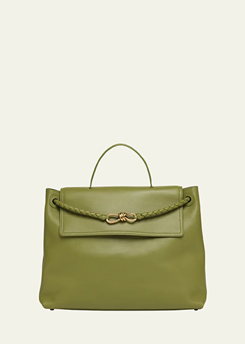Bottega Veneta - Andiamo Large Leather Top-Handle Bag