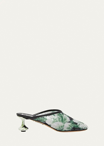 Loewe - Toy Floral Sequin Mules