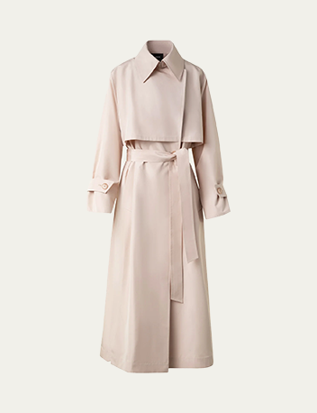 Akris - Haider Oversized Silk Taffeta Trench Coat