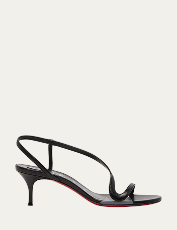 Christian Louboutin - Rosalie Leather Red Sole Slingback Sandals