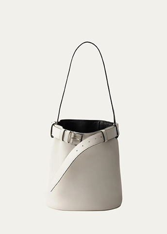 Prada - Buckle Leather Bucket Bag