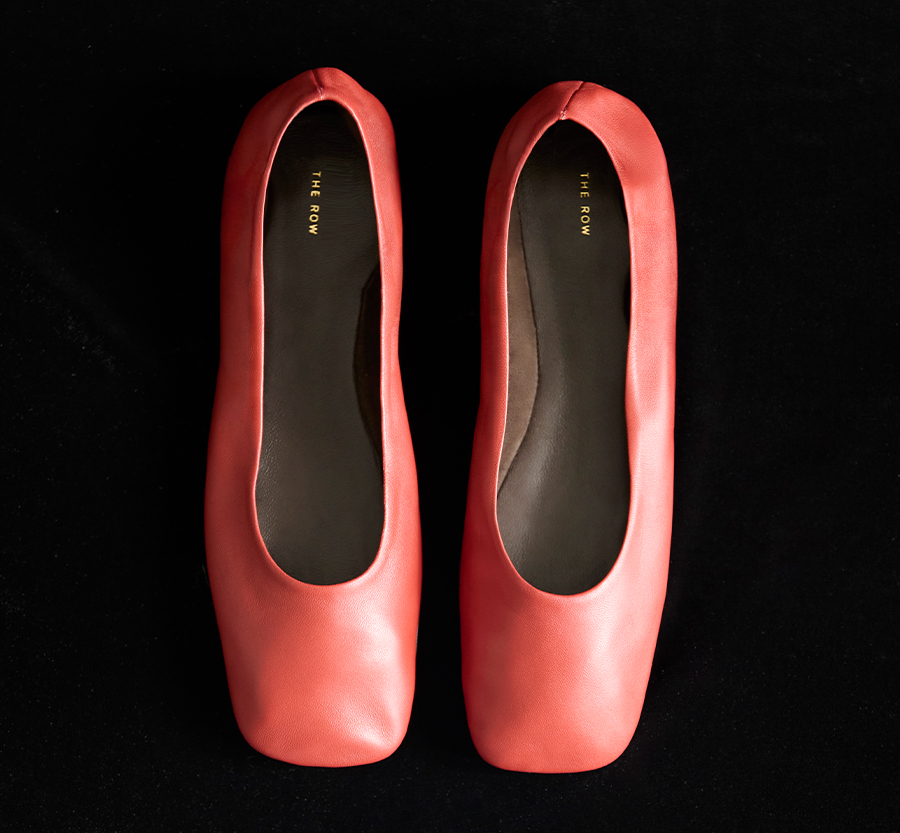 Loewe - Lambskin Leather Ballerina Flats