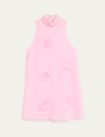 Cinq à Sept - Sylvia Floral High-Neck Mini Dress
