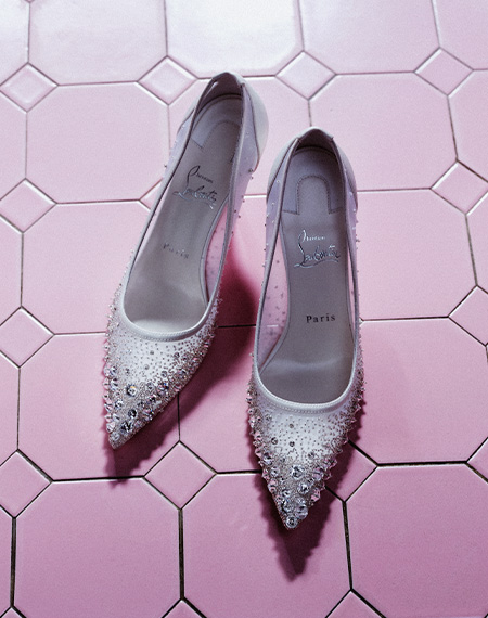 Christian Louboutin - Miss Z Sparkling Red Sole Pumps