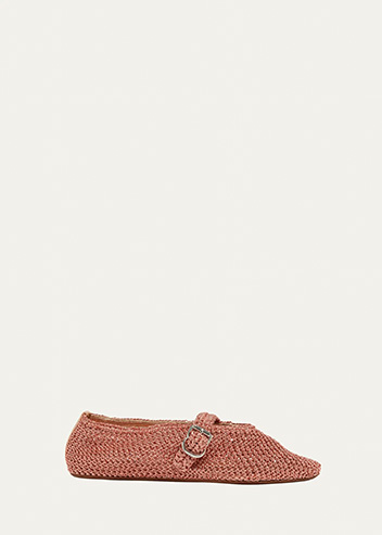 ALAIA - Crochet Ballet Flats