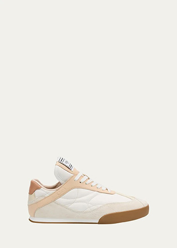 Chloé - Kick Mixed Leather Low-Top Sneakers