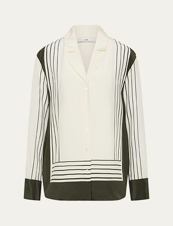 SIR - Leilana Silk Button-Front Shirt